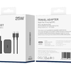 JELLICO fali töltő EU25 PD 25W 1xUSB-C + kábel USB-C - USB-C Fekete - 0. kép