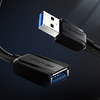 USB 3.0 hosszabbító kábel USB-A apa - USB-A anya Vention VAS-A45-B300 3m (Fekete) - 0. kép