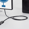 USB 3.0 hosszabbító kábel USB-A apa - USB-A anya Vention VAS-A45-B300 3m (Fekete) - 1. kép