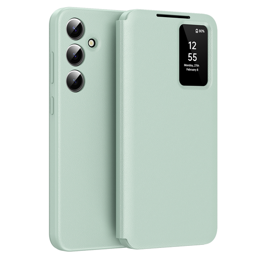 Techsuit - SmartView Sorozat - Samsung Galaxy A56 5G - Zöld tok Techsuit - SmartView Sorozat - Samsung Galaxy A56 5G - Zöld tok