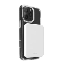 Powerbank Puro Mag Plus 5000mAh 20W Qi2 kompatibilis a MagSafe-fel 1x USB-C PD - fehér