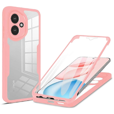  Techsuit - ColorVerse 360 Sorozat + Kijelzővédő - Honor 400 - Rózsaszín tok