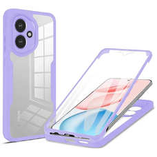  Techsuit - ColorVerse 360 Sorozat + Képernyővédő - Honor 400 - Lila tok