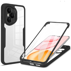  Techsuit - ColorVerse 360 sorozat + Képernyővédő - Honor 400 Pro - Fekete tok