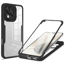  Techsuit - ColorVerse 360 Sorozat + Képernyővédő - Honor 400 Lite - Fekete tok