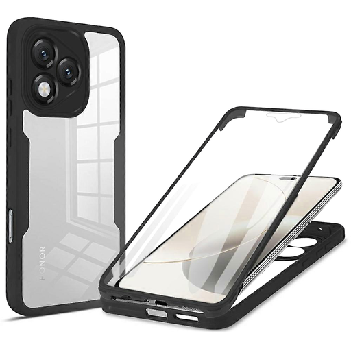 Techsuit - ColorVerse 360 Sorozat + Képernyővédő - Honor 400 Lite - Fekete tok Techsuit - ColorVerse 360 Sorozat + Képernyővédő - Honor 400 Lite - Fekete tok