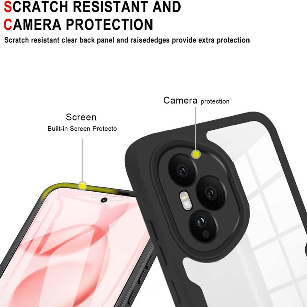  Honor 400 Lite Kék Techsuit - ColorVerse 360 Széria + Kijelzővédő tok - 2