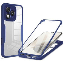  Techsuit - ColorVerse 360 Széria + Kijelzővédő - Honor 400 Lite - Kék tok