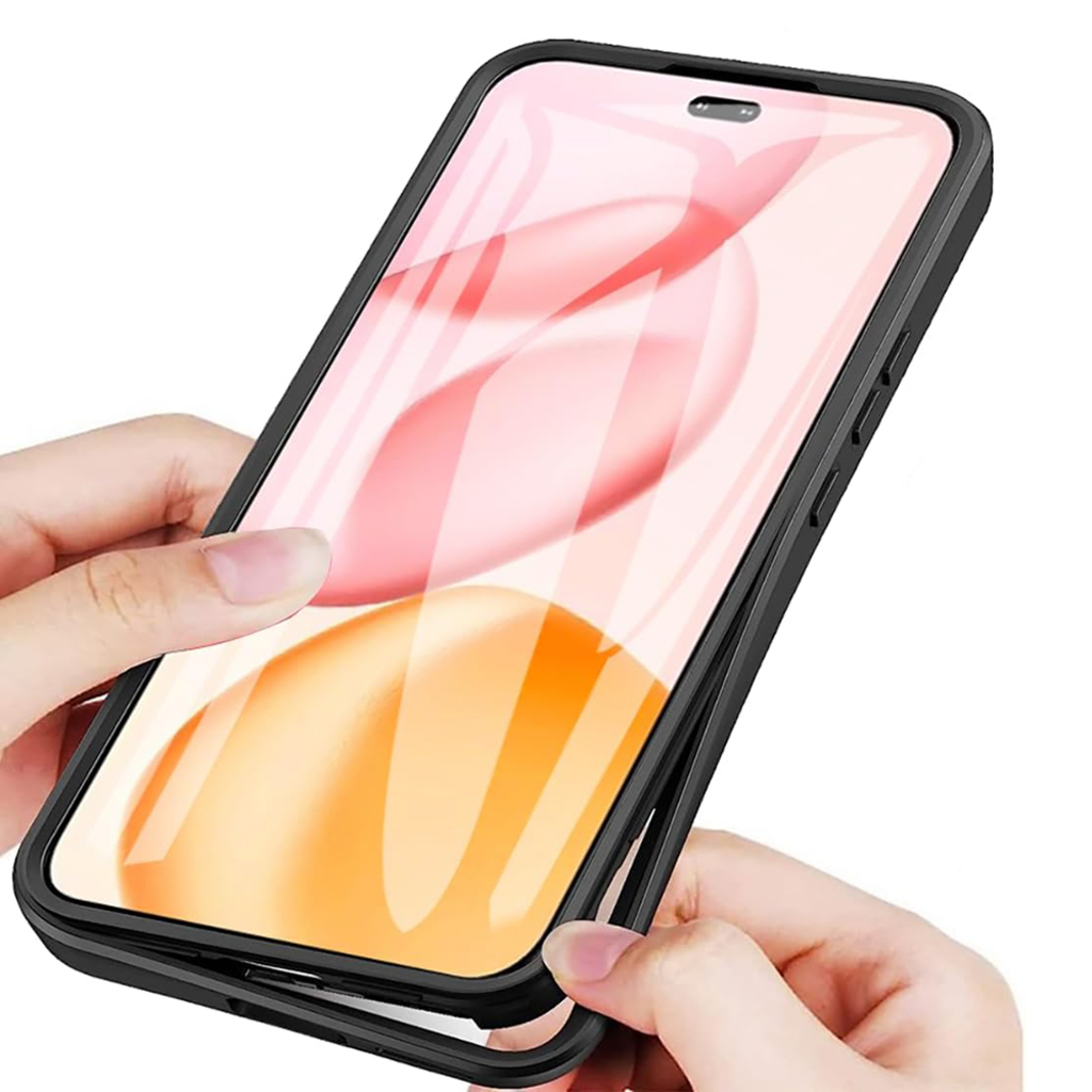  Honor 400 Lite Kék Techsuit - ColorVerse 360 Széria + Kijelzővédő tok - 6