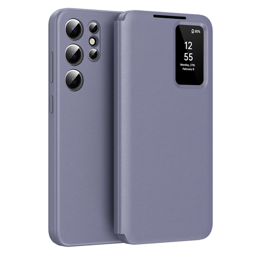  Techsuit - SmartView Sorozat - Samsung Galaxy S24 Ultra - Lila tok