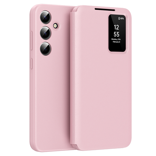 Techsuit - SmartView Sorozat - Samsung Galaxy A55 5G - Rózsaszín tok Techsuit - SmartView Sorozat - Samsung Galaxy A55 5G - Rózsaszín tok