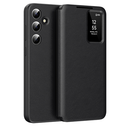 Techsuit - SmartView sorozat - Samsung Galaxy A55 5G - Fekete tok Techsuit - SmartView sorozat - Samsung Galaxy A55 5G - Fekete tok