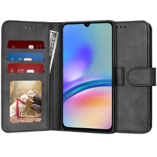  Techsuit - Napló Könyv - Samsung Galaxy A05s - Fekete tok