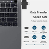  Techsuit - OTG Adapter AluCoreX (A15) - 3 az 1-ben, USB-ről Micro-USB-re + Type-C, Csatlakoztat és Játszik, Alumínium Ötvözet - Fekete - 4. kép