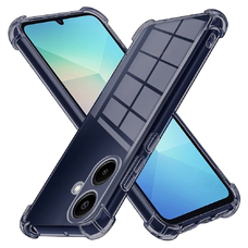  Techsuit - Ütésálló Átlátszó Szilikon - Samsung Galaxy A06 - Füstfekete tok