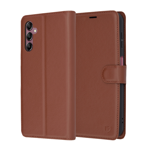 Techsuit - Bőrtok - Samsung Galaxy A14 4G / A14 5G - Barna tok Techsuit - Bőrtok - Samsung Galaxy A14 4G / A14 5G - Barna tok