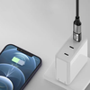  Techsuit - OTG Adapter AluCoreX (A14) - USB-ről Type-C-re, 10 Gbps, Plug and Play, Alumínium ötvözet, Gyors adatátvitel - Fekete - 3. kép