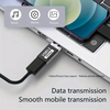  Techsuit - OTG Adapter AluCoreX (A14) - USB-ről Type-C-re, 10 Gbps, Plug and Play, Alumínium ötvözet, Gyors adatátvitel - Fekete - 4. kép