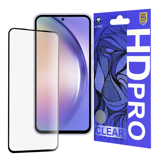 Lito - HD Pro Átlátszó - Samsung Galaxy A54 - Fekete üvegfólia Lito - HD Pro Átlátszó - Samsung Galaxy A54 - Fekete üvegfólia