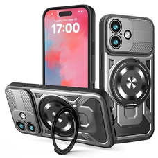  Techsuit - Strapabíró Külső Kamera - iPhone 17 - Szürke tok