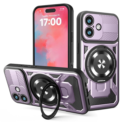 Techsuit - RuggedCam - iPhone 17 - Lila tok Techsuit - RuggedCam - iPhone 17 - Lila tok