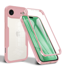  Techsuit - ColorVerse 360 Sorozat + Képernyővédő - iPhone 17 Air - Rózsaszín tok