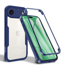  Techsuit - ColorVerse 360 Sorozat + Képernyővédő - iPhone 17 Air - Kék tok