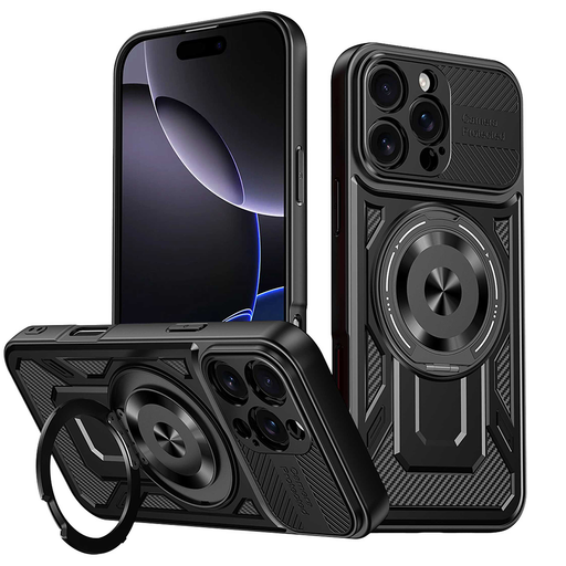 Techsuit - RuggedCam - iPhone 16 Pro Max - Fekete tok Techsuit - RuggedCam - iPhone 16 Pro Max - Fekete tok