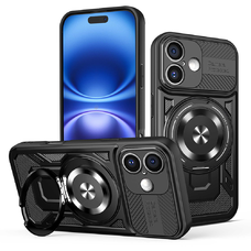  Techsuit - RuggedCam - iPhone 16 - Fekete tok