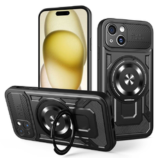  Techsuit - RuggedCam - iPhone 15 - Fekete tok