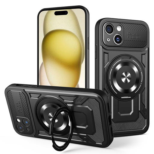Techsuit - RuggedCam - iPhone 15 - Fekete tok Techsuit - RuggedCam - iPhone 15 - Fekete tok