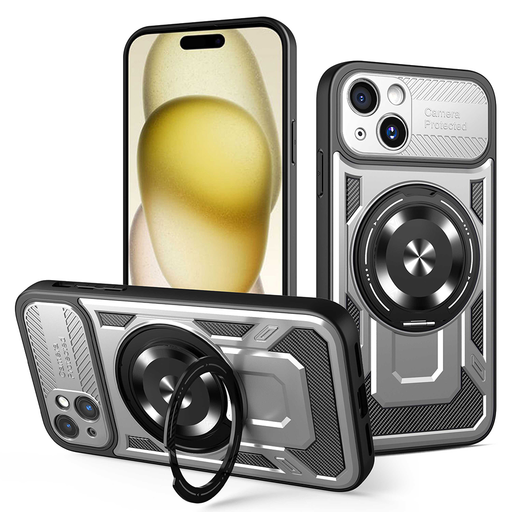 Techsuit - RuggedCam - iPhone 15 - Szürke tok Techsuit - RuggedCam - iPhone 15 - Szürke tok