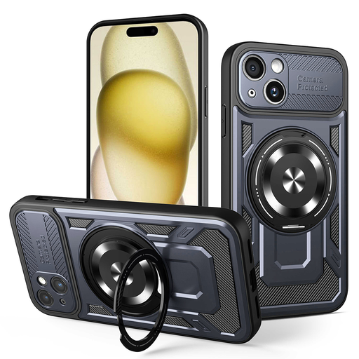 Techsuit - RuggedCam - iPhone 15 Plus - Kék tok Techsuit - RuggedCam - iPhone 15 Plus - Kék tok