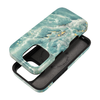 FORCELL F-PROTECT Mirage, Military Drop-Tested tok MagSafe kompatibilitással, IPHONE 15 PRO, zöld márvány - 0. kép