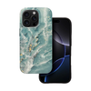 FORCELL F-PROTECT Mirage, Military Drop-Tested tok MagSafe kompatibilitással, IPHONE 15 PRO, zöld márvány - 1. kép