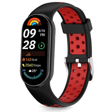 Tech-protect Iconband Air Xiaomi Smart Band 8 / 9 / 10 / NFC Fekete/Piros szíj