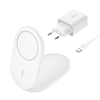 Belkin BOOSTCHARGE Qi2 15W mágneses állvány - fehér tok, - 3. kép