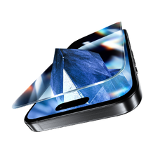 Benks edzett üveg Glass Warrior zafír bevonattal (LS65) iPhone 16 Pro Max fekete (vékony él) üvegfólia