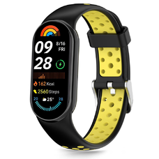 Tech-protect Iconband Air Xiaomi Smart Band 8 / 9 / 10 / NFC Fekete/sárga