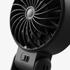 Jisulife Kézi Ventilátor Life7 5000mAh Hordozható USB Ventilátor - Fekete - 3. kép