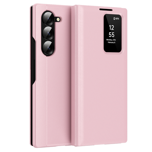 Techsuit - SmartView sorozat - Samsung Galaxy Z Fold5 - Rózsaszín tok Techsuit - SmartView sorozat - Samsung Galaxy Z Fold5 - Rózsaszín tok