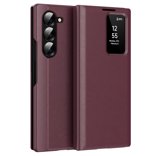 Techsuit - SmartView Sorozat - Samsung Galaxy Z Fold5 - Piros tok Techsuit - SmartView Sorozat - Samsung Galaxy Z Fold5 - Piros tok