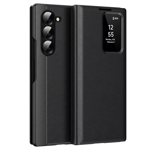 Techsuit - SmartView sorozat - Samsung Galaxy Z Fold5 - Fekete tok Techsuit - SmartView sorozat - Samsung Galaxy Z Fold5 - Fekete tok
