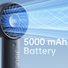 Jisulife Kézi Ventilátor Life4 5000mAh Hordozható USB Ventilátor - Fekete - 4. kép