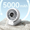 Jisulife Kézi Ventilátor Life7 5000mAh Hordozható USB Ventilátor - Szürke - 2. kép