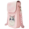 Nimmy Big Eyed Pet 2.0 Macskás 3 az 1-ben Telefon Táska + Pénztárca + Tracker Tok - Rózsaszín - 3. kép
