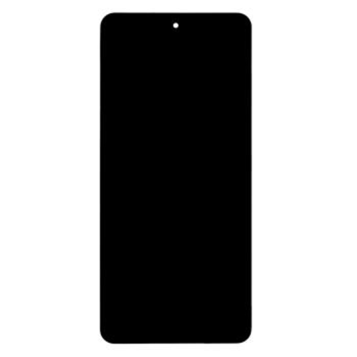 LCD kijelző + Érintőpanel Samsung M556 Galaxy M55 5G Fekete (Szervíz csomag)