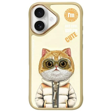 Nimmy Cool&Cute 2.0 Macska Tok iPhone 16 - Zöld tok