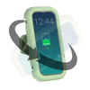  Techsuit - Telefon Tartó (LC-999) - Fali Doboz Tok, Páramentes, Kihúzható, Állítható, Vízálló, 4-7 hüvelykes Telefonokhoz - Lila - 4. kép