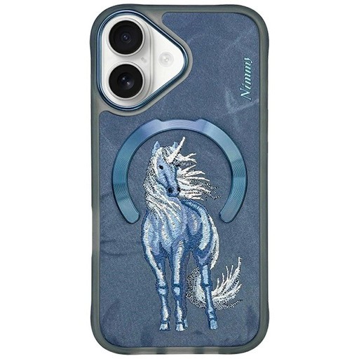 Nimmy Mágneses Fantázia Állatos MagSafe tok iPhone 16-hoz - Kék